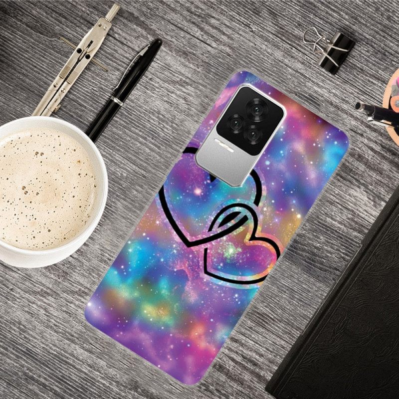 Kuori Poco F4 Silicone Hearts