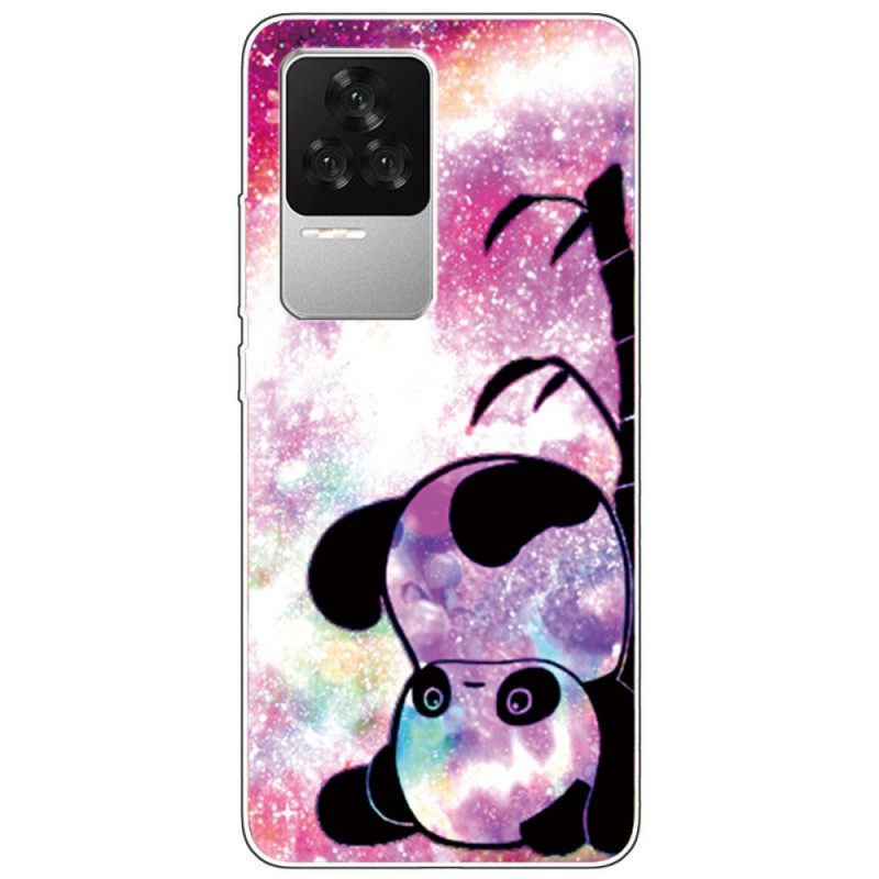 Kuori Poco F4 Silicone Panda Ylösalaisin