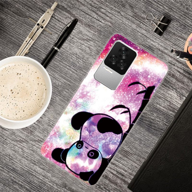 Kuori Poco F4 Silicone Panda Ylösalaisin
