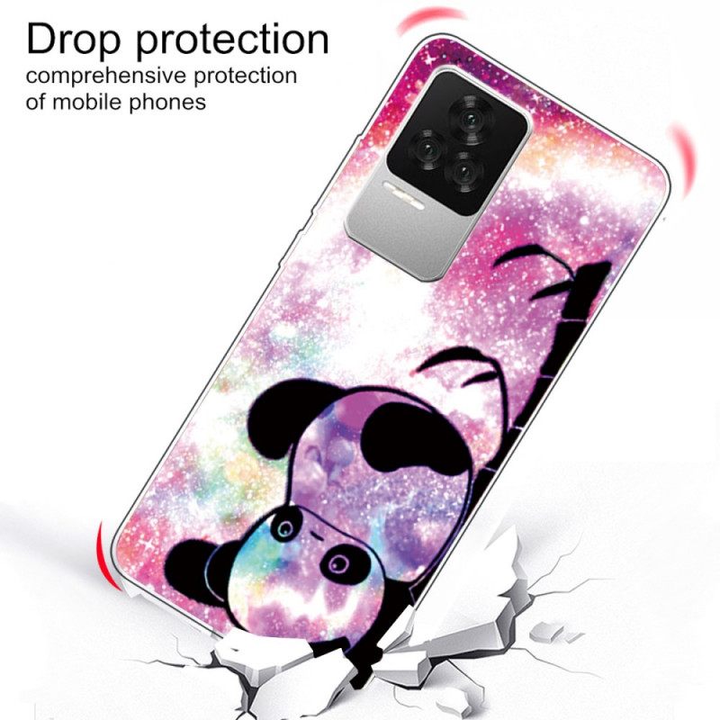 Kuori Poco F4 Silicone Panda Ylösalaisin