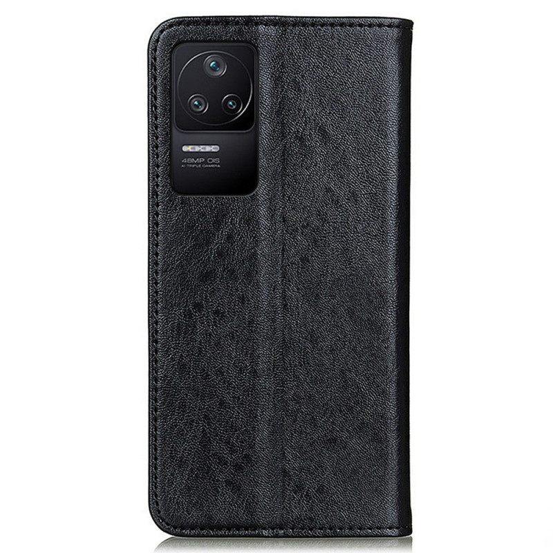 Puhelinkuoret Poco F4 Kotelot Flip Style Leather