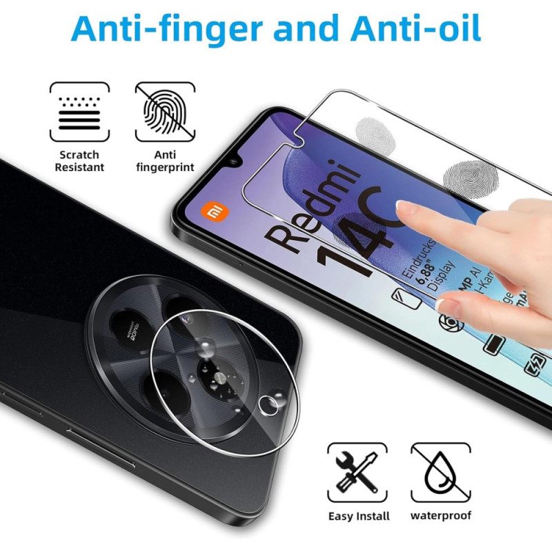 Kaksinkertainen Karkaistu Lasinen Näytön Ja Kameran Suoja Xiaomi Redmi 14c / Poco C75