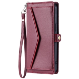 Kotelot Poco C75 Etuosan Tasku Hihnalla