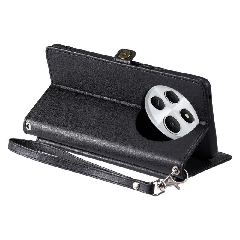 Kotelot Poco C75 Etuosan Tasku Hihnalla