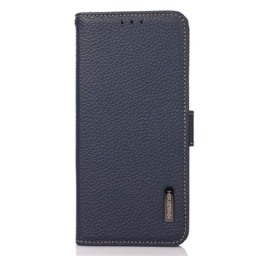 Kotelot Poco C75 Puhelinkuoret Litsi-nahka Rfid-esto Khazneh