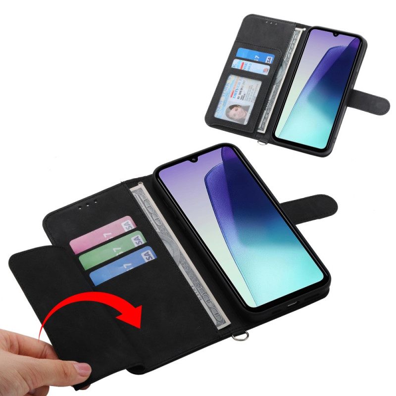 Kotelot Poco C75 Puhelinkuoret Mokkanahkaefekti Pitsiä Hihnalla Ja Olkahihnalla