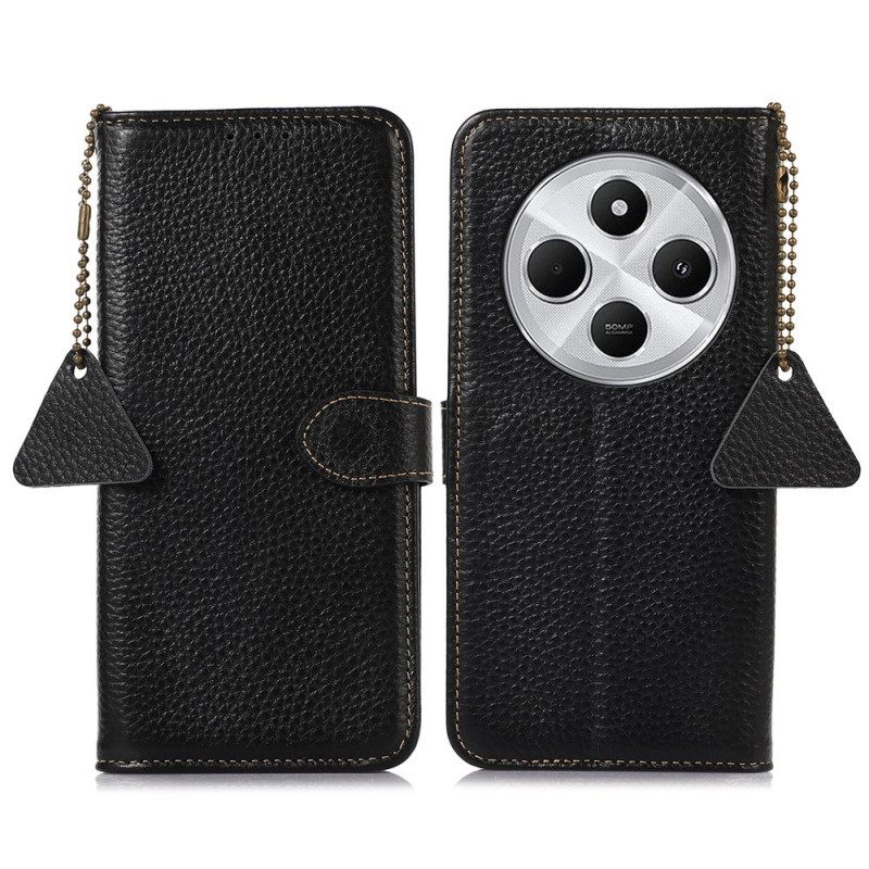 Kotelot Poco C75 Rfid-esto Ja Litsikuvioinen Tekstuuri Suojakuori