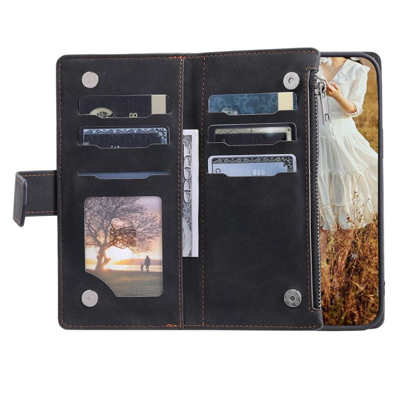 Kotelot Poco C75 Tikattu Monitoimitakki Suojakuori