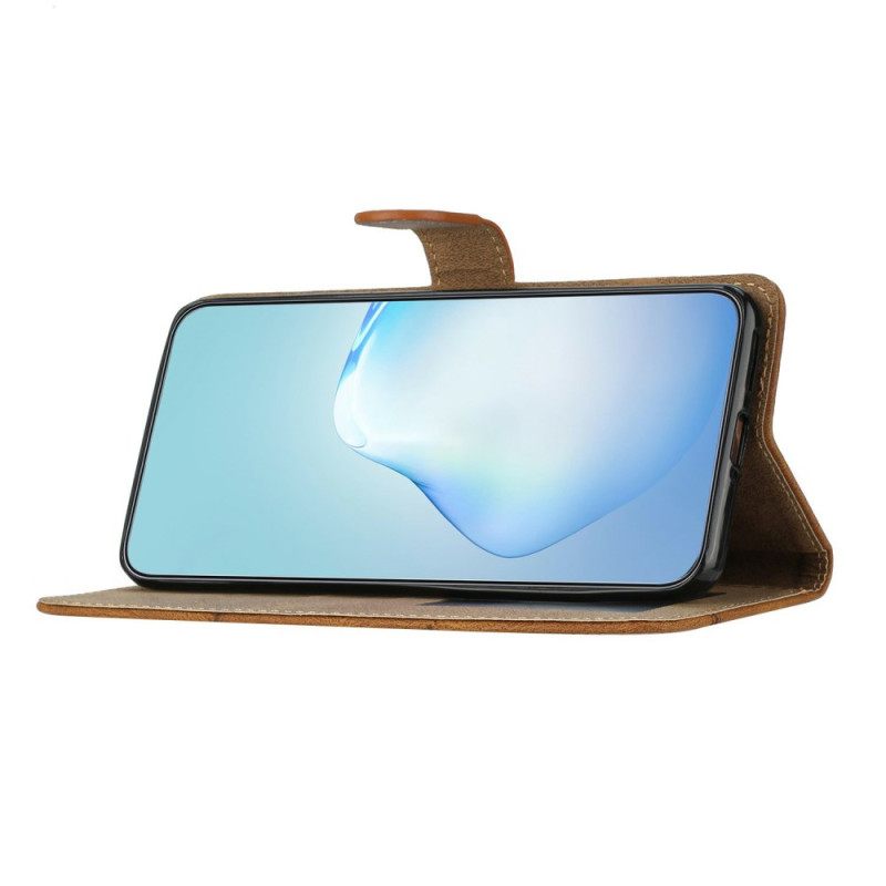 Kotelot Poco C75 Viivat Mokkanahkaefekti