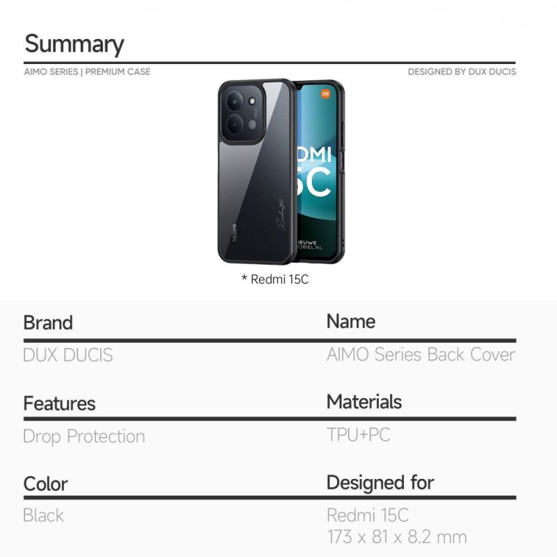 Kuori Poco C75 Aimo-sarja Dux Ducis Suojakuori