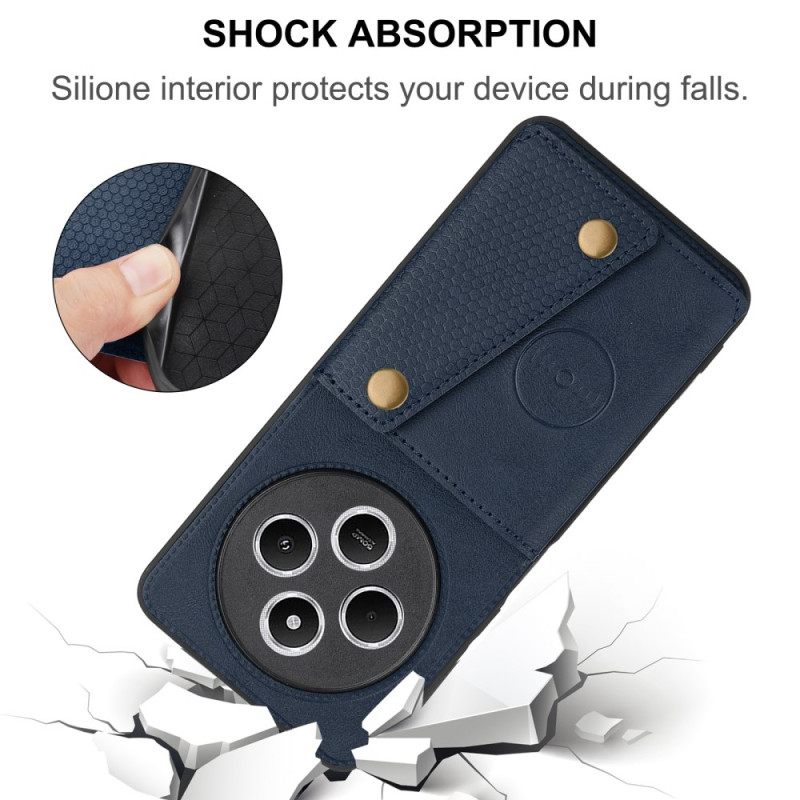 Kuori Poco C75 Nahkakuvioinen Korttikotelo Ja -teline Suojakuori