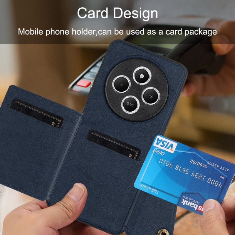 Kuori Poco C75 Nahkakuvioinen Korttikotelo Ja -teline Suojakuori