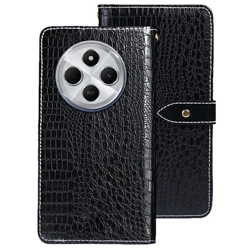 Nahkakotelo Poco C75 Krokotiilijäljitelmä Idewei