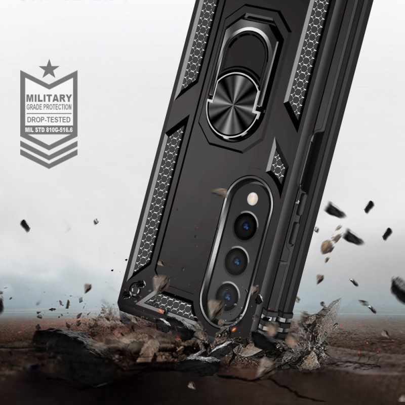 Kuori Samsung Galaxy Z Fold 4 Military Grade Sormuksella