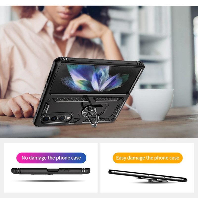 Kuori Samsung Galaxy Z Fold 4 Military Grade Sormuksella