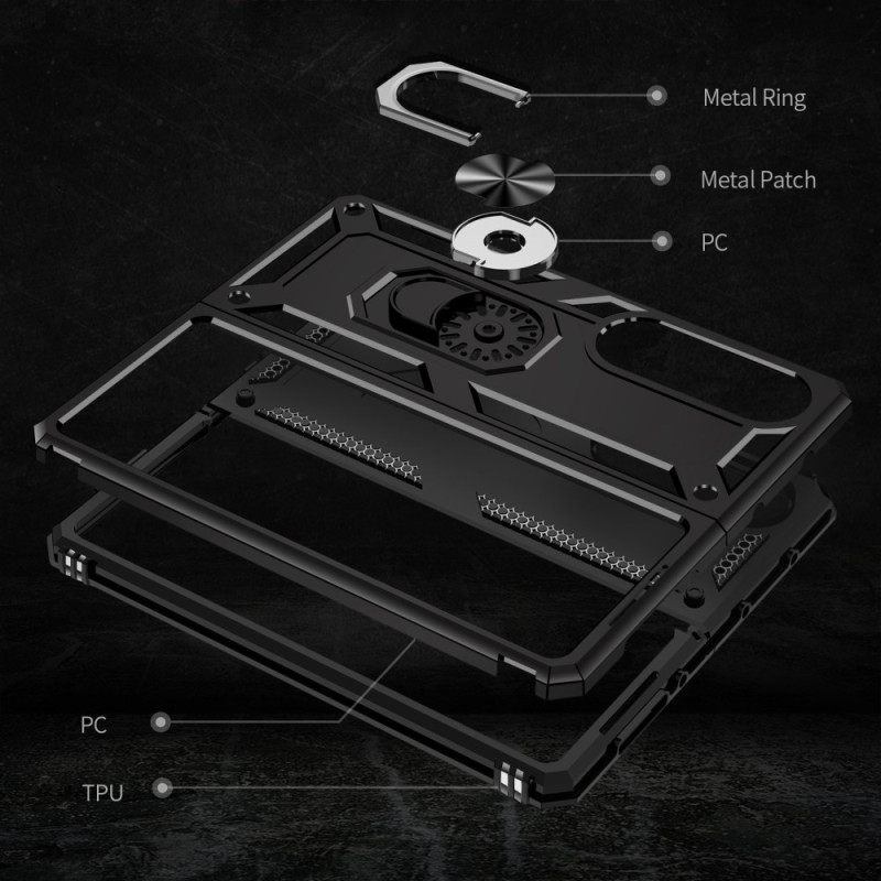 Kuori Samsung Galaxy Z Fold 4 Military Grade Sormuksella