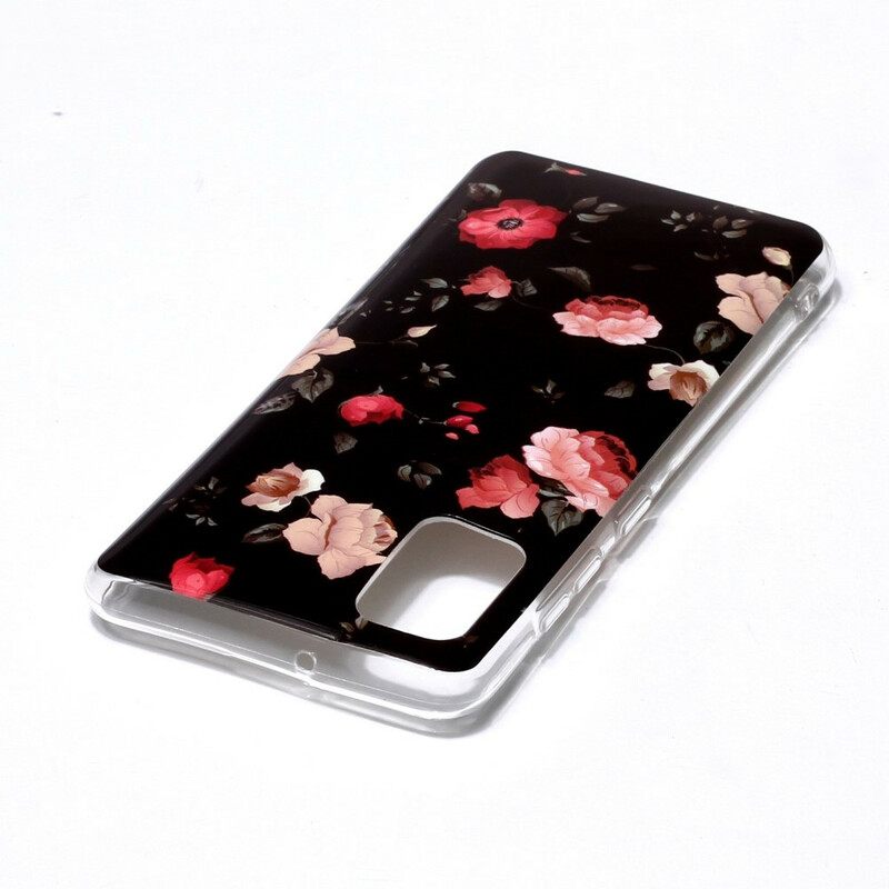 Case Samsung Galaxy A41 Fluorescent Floral Sarja