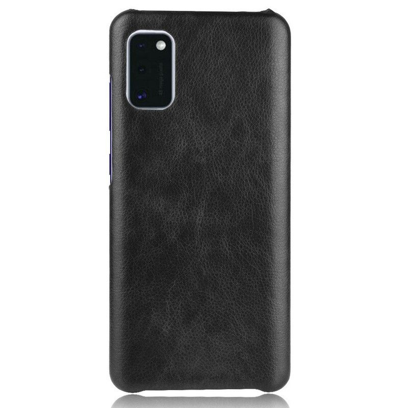 Case Samsung Galaxy A41 Litchi Performance Leather Effect
