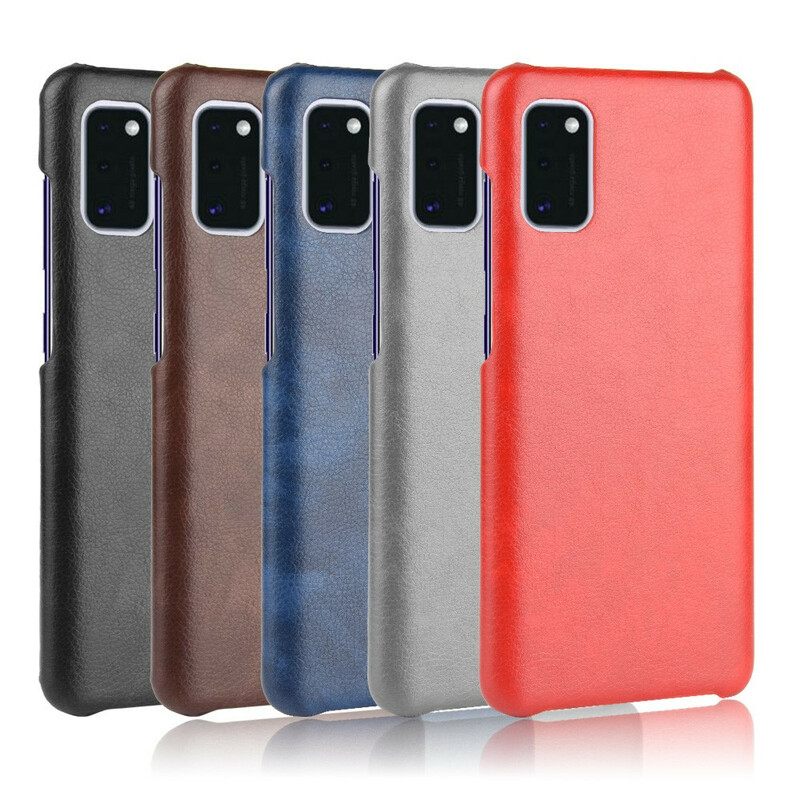 Case Samsung Galaxy A41 Litchi Performance Leather Effect