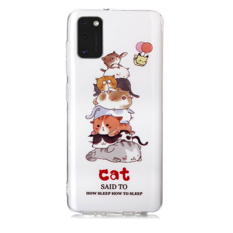 Kuori Samsung Galaxy A41 Cats Fluorescent