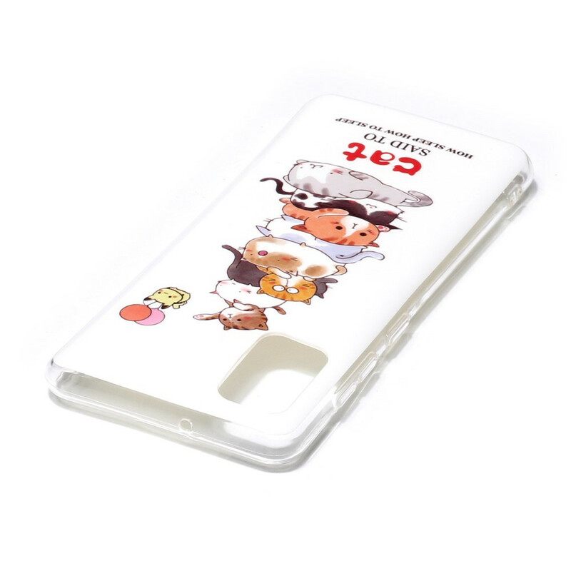 Kuori Samsung Galaxy A41 Cats Fluorescent