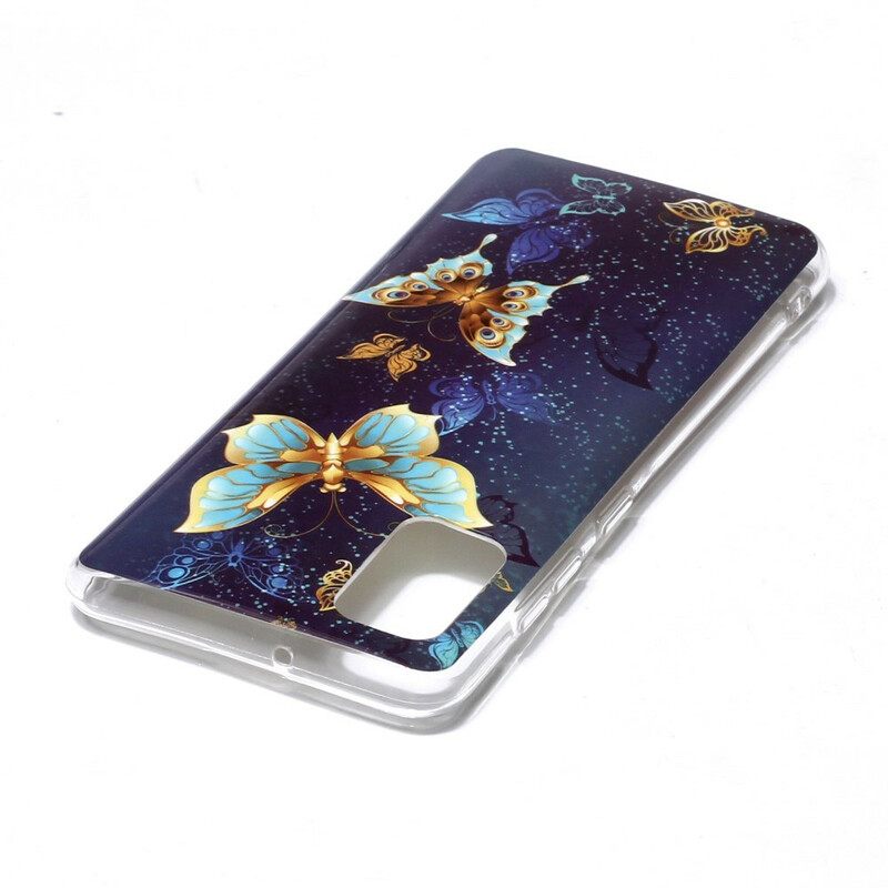Kuori Samsung Galaxy A41 Fluorescent Butterfly Sarja