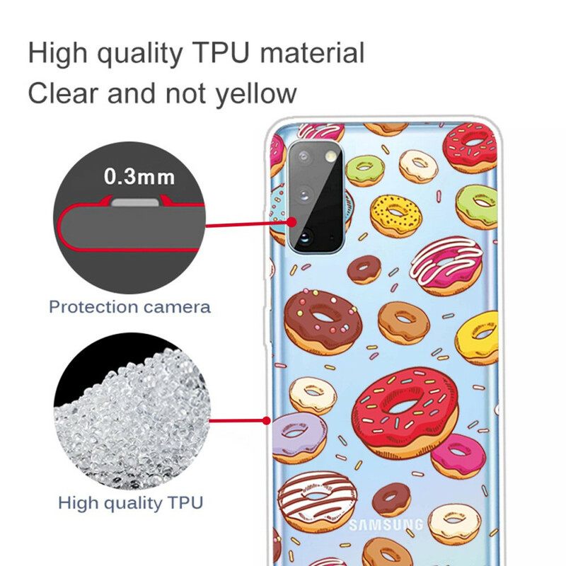 Kuori Samsung Galaxy A41 Rakastaa Munkkeja