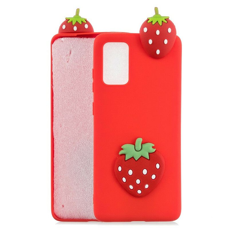 Kuori Samsung Galaxy A41 Strawberry 3d