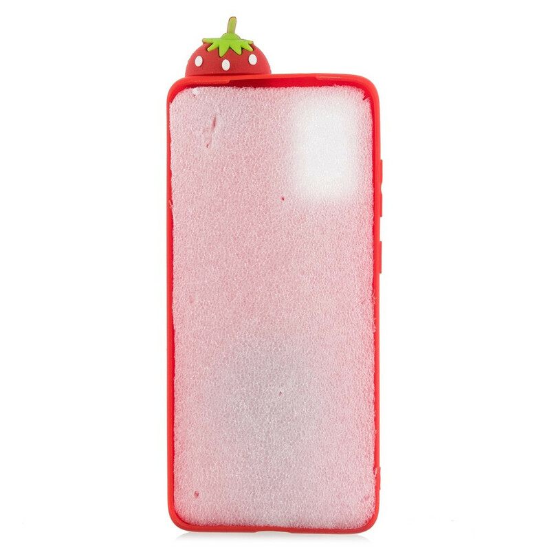 Kuori Samsung Galaxy A41 Strawberry 3d