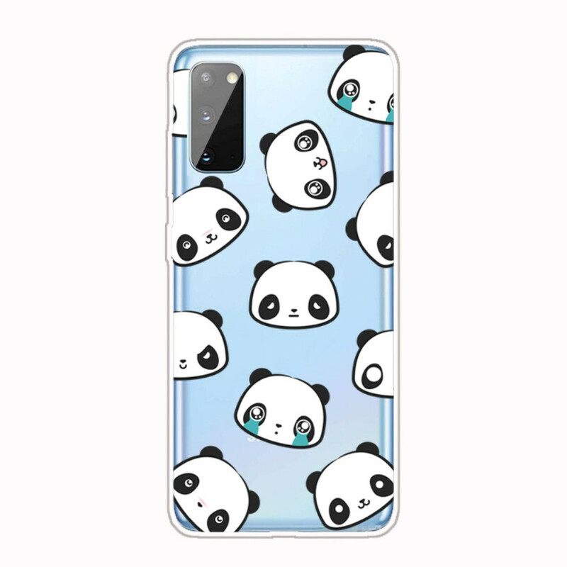 Kuori Samsung Galaxy A41 Transparent Sentimental Pandas