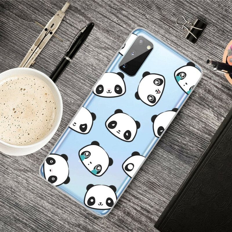 Kuori Samsung Galaxy A41 Transparent Sentimental Pandas