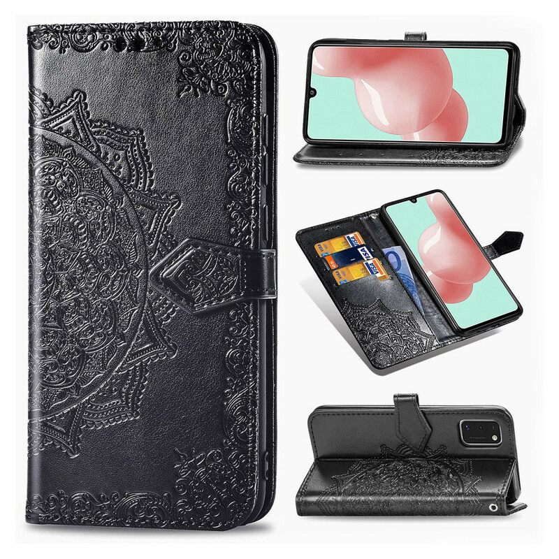 Nahkakotelo Samsung Galaxy A41 Mandala Keskiaika
