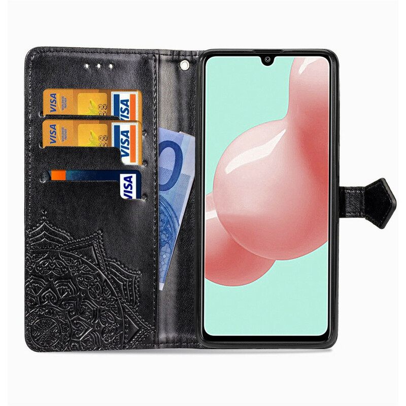 Nahkakotelo Samsung Galaxy A41 Mandala Keskiaika