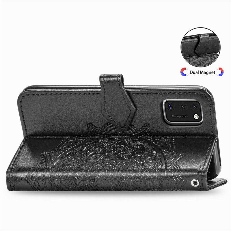 Nahkakotelo Samsung Galaxy A41 Mandala Keskiaika