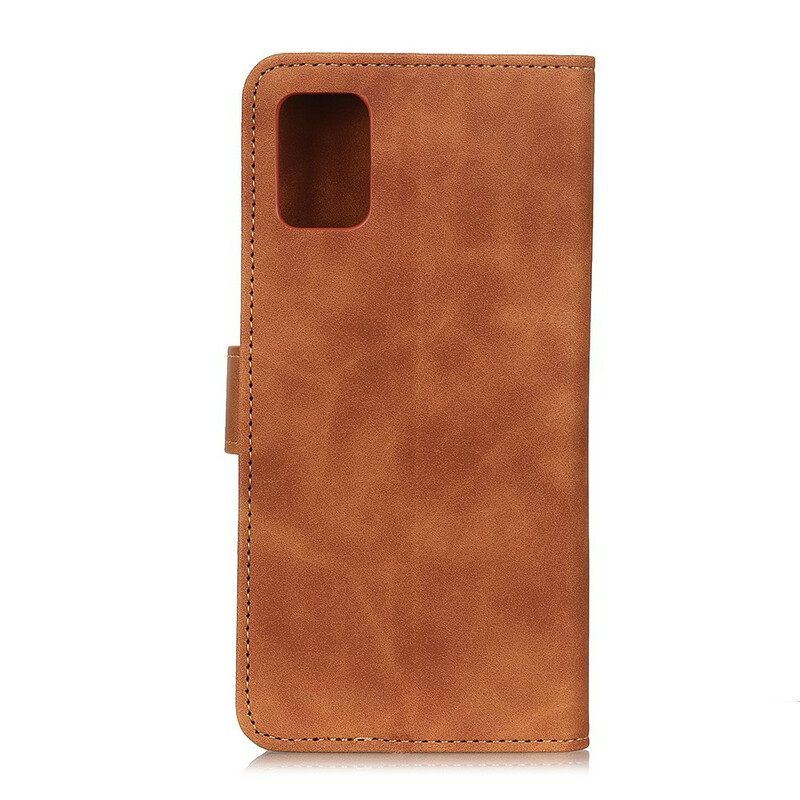 Nahkakotelo Samsung Galaxy A41 Vintage Leather Effect Khazneh