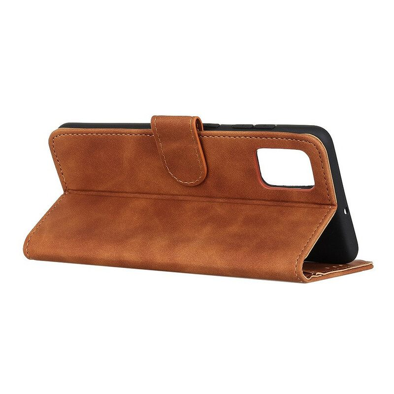 Nahkakotelo Samsung Galaxy A41 Vintage Leather Effect Khazneh