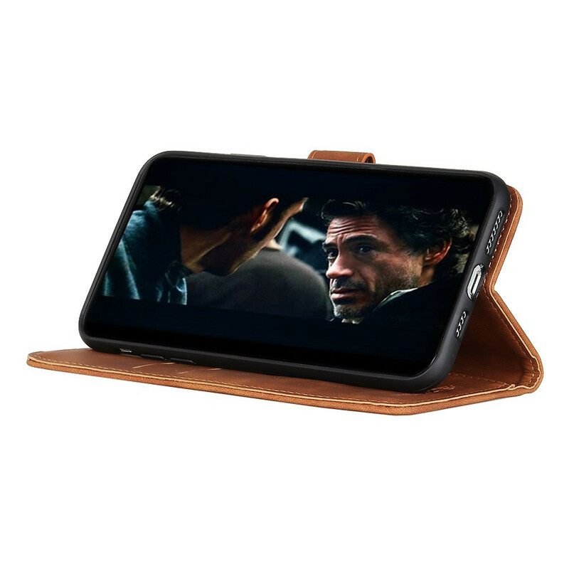 Nahkakotelo Samsung Galaxy A41 Vintage Leather Effect Khazneh