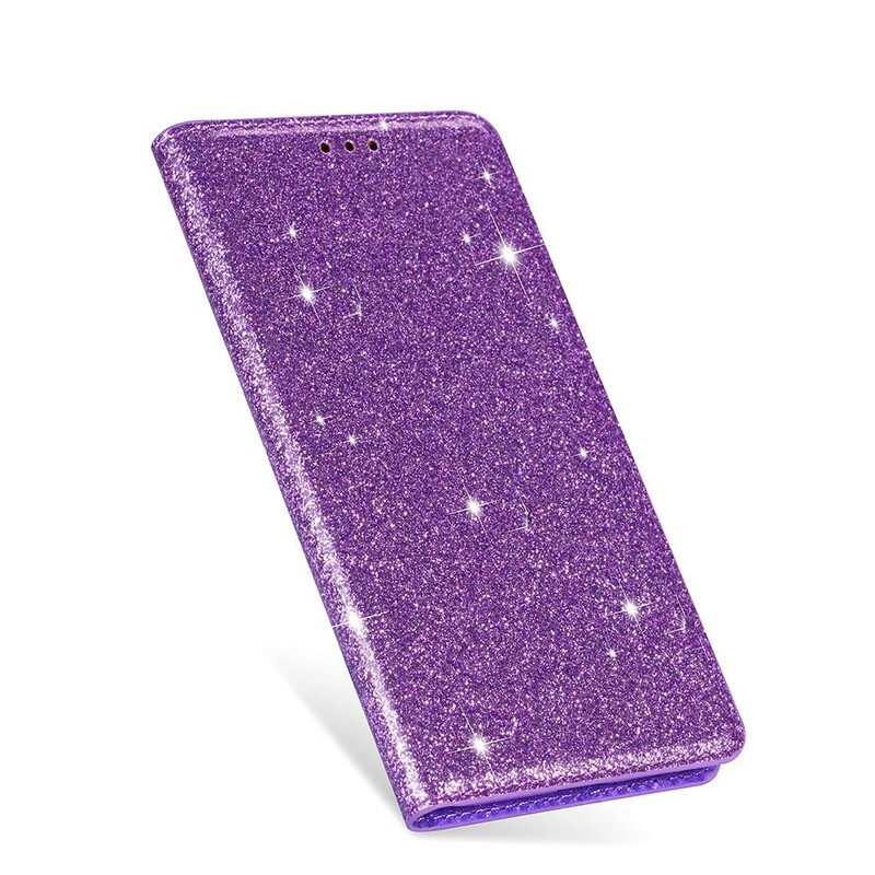 Puhelinkuoret Samsung Galaxy A41 Kotelot Flip Style Paljetteja