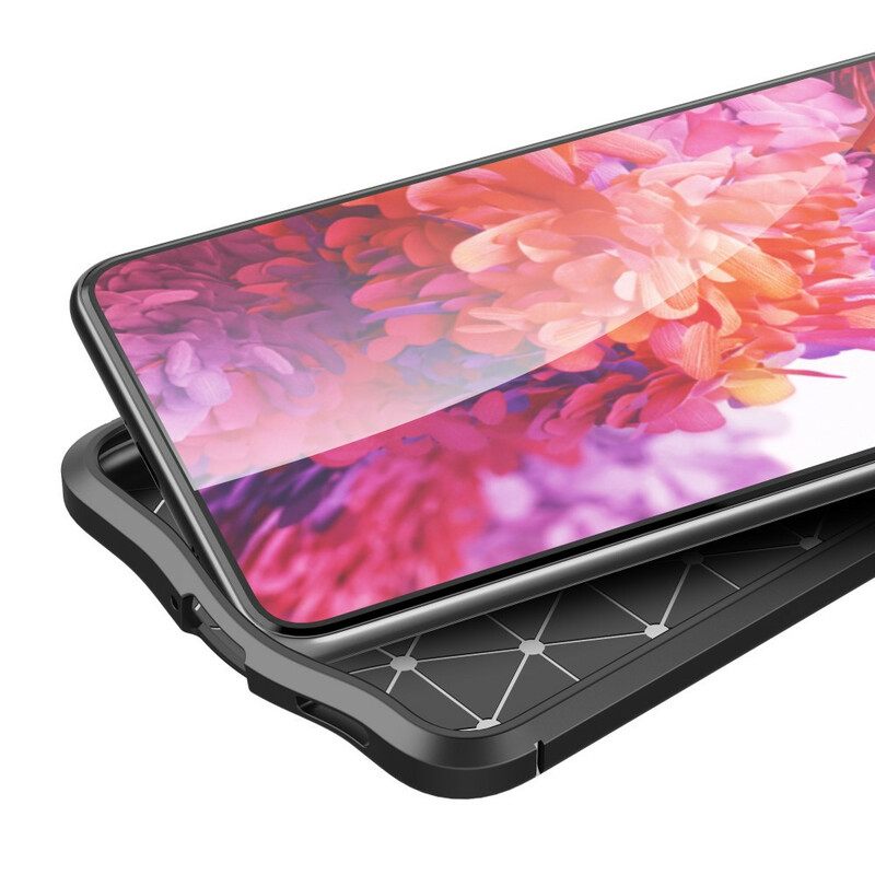 Case Samsung Galaxy S21 5G Double Line Litchi Leather Effect