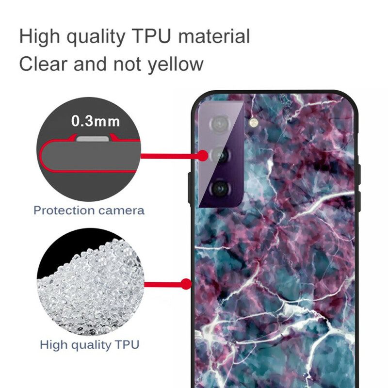 Case Samsung Galaxy S21 5G Purple Marble