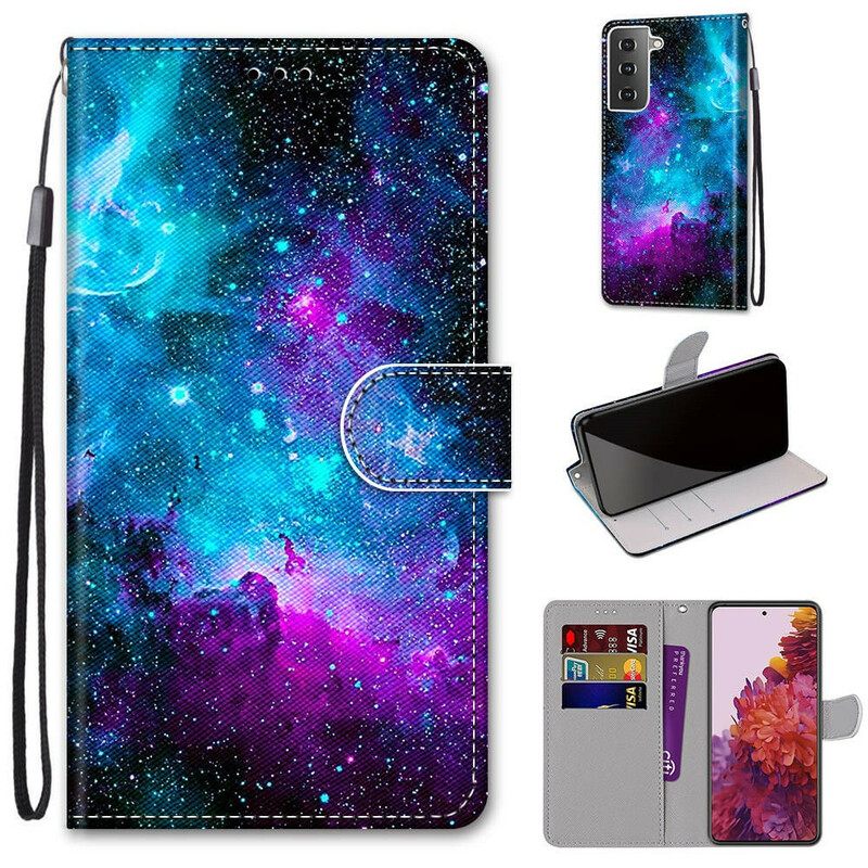 Flip Case Samsung Galaxy S21 5G Cosmic Sky