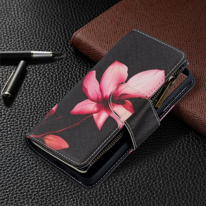 Flip Case Samsung Galaxy S21 5G Flower Vetoketjullinen Tasku