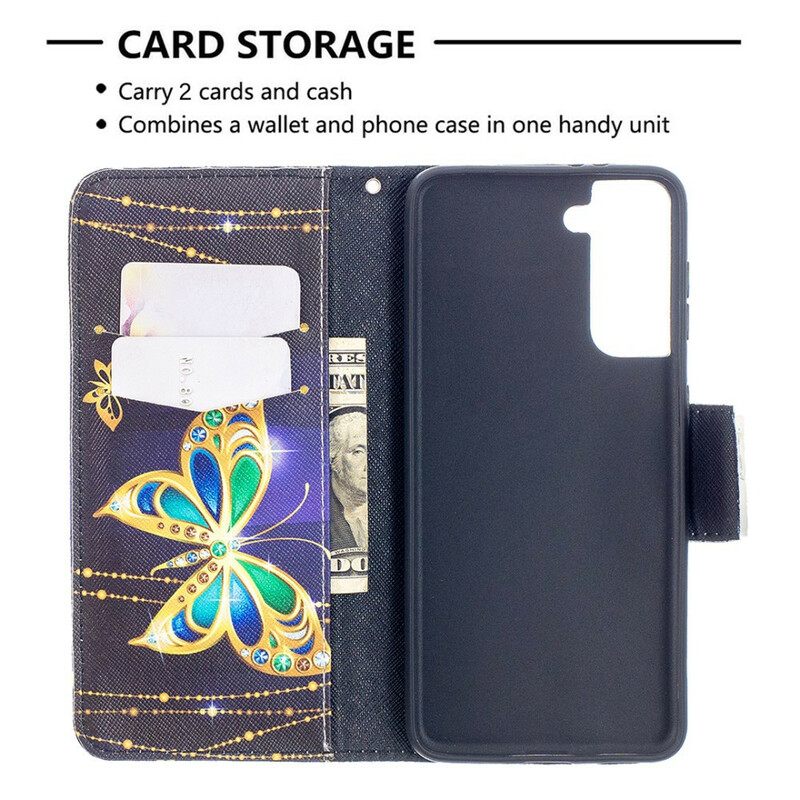 Kotelot Samsung Galaxy S21 5G Butterflies Kings