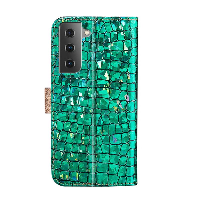 Kotelot Samsung Galaxy S21 5G Croco Diamonds