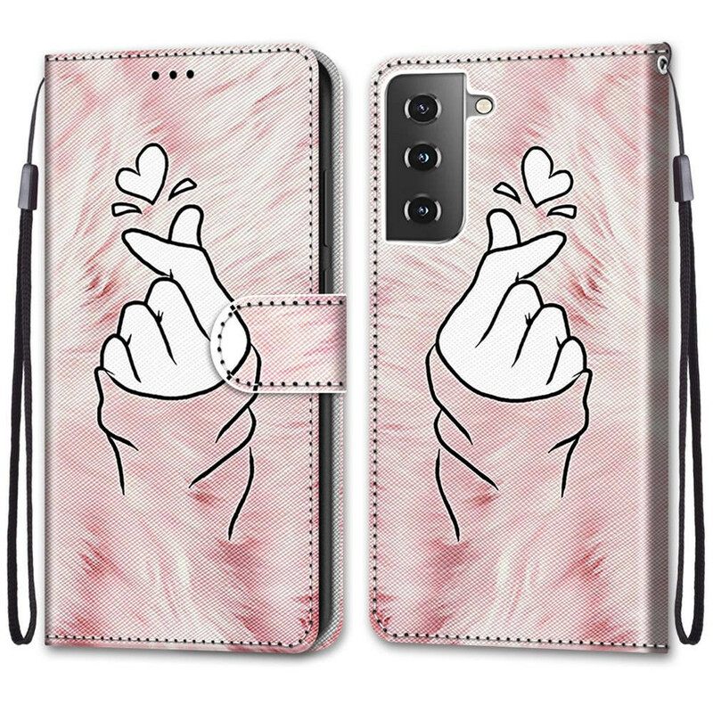 Kotelot Samsung Galaxy S21 5G Finger Heart
