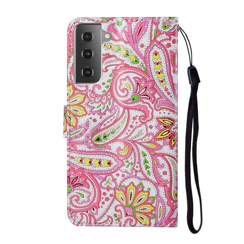 Kotelot Samsung Galaxy S21 5G Kukkakuvioita