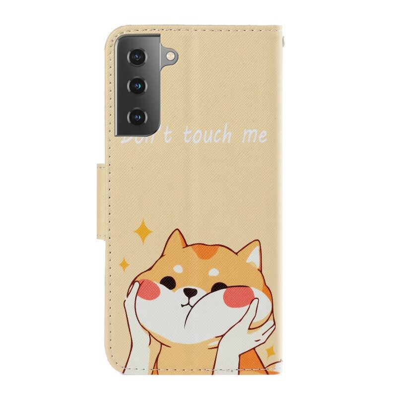 Kotelot Samsung Galaxy S21 5G Suojaketju Kuori Cat Don't Touch Me Strappy