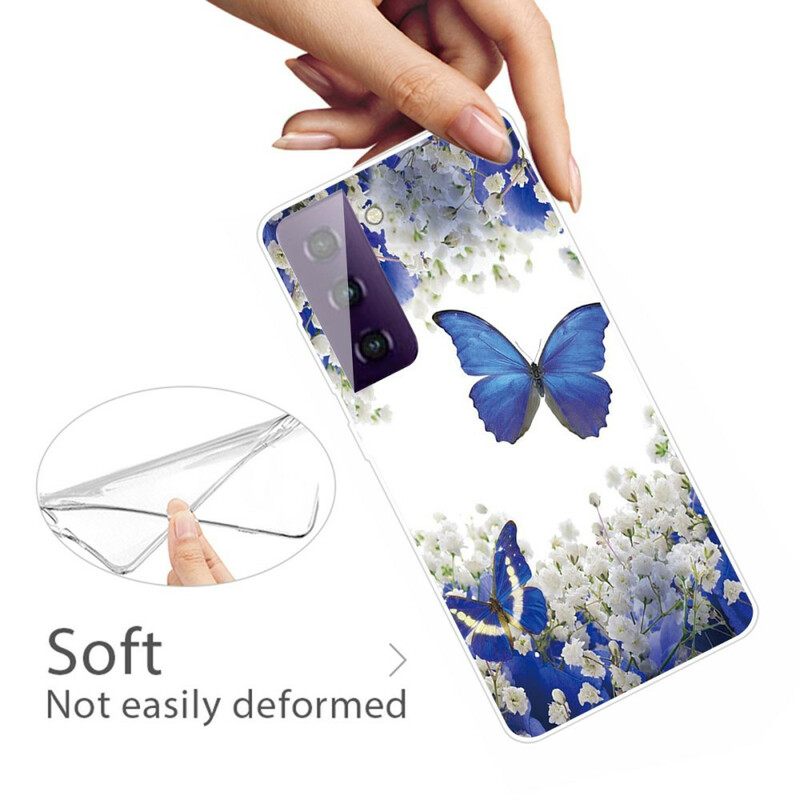 Kuori Samsung Galaxy S21 5G Butterflies Design