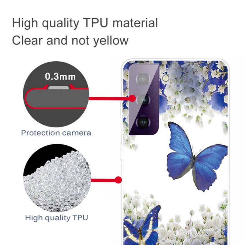 Kuori Samsung Galaxy S21 5G Butterflies Design