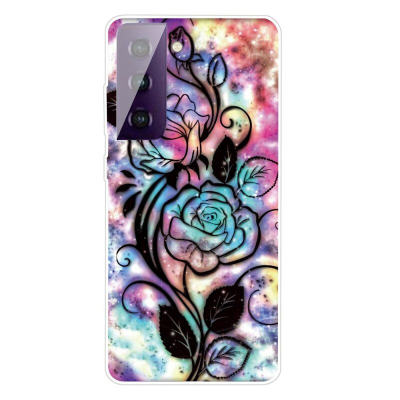 Kuori Samsung Galaxy S21 5G Flower Graphic